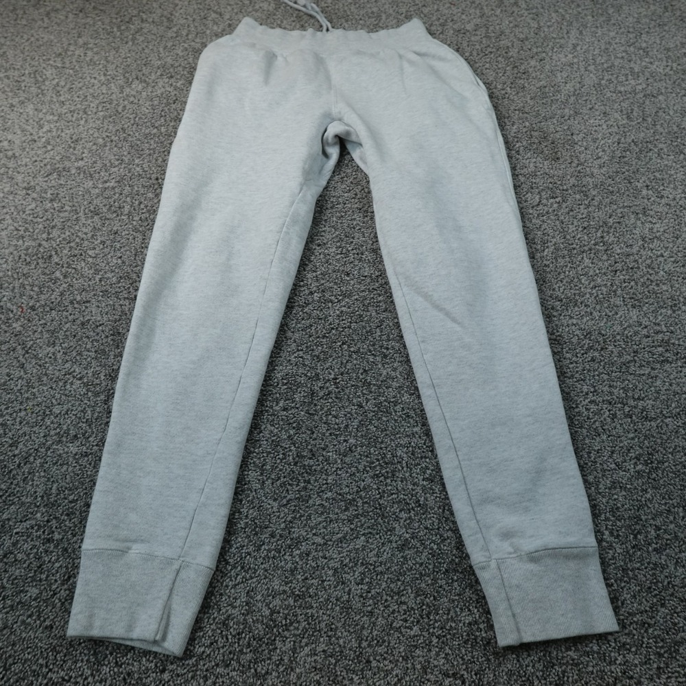 Champion Pants Mens M Gray Reverse Weave Drawstring Jogger Sweatpants Athletic